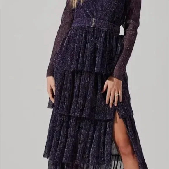 womens pleated midi dress Cabernet Pleated Midi Dress – Base Boutique
